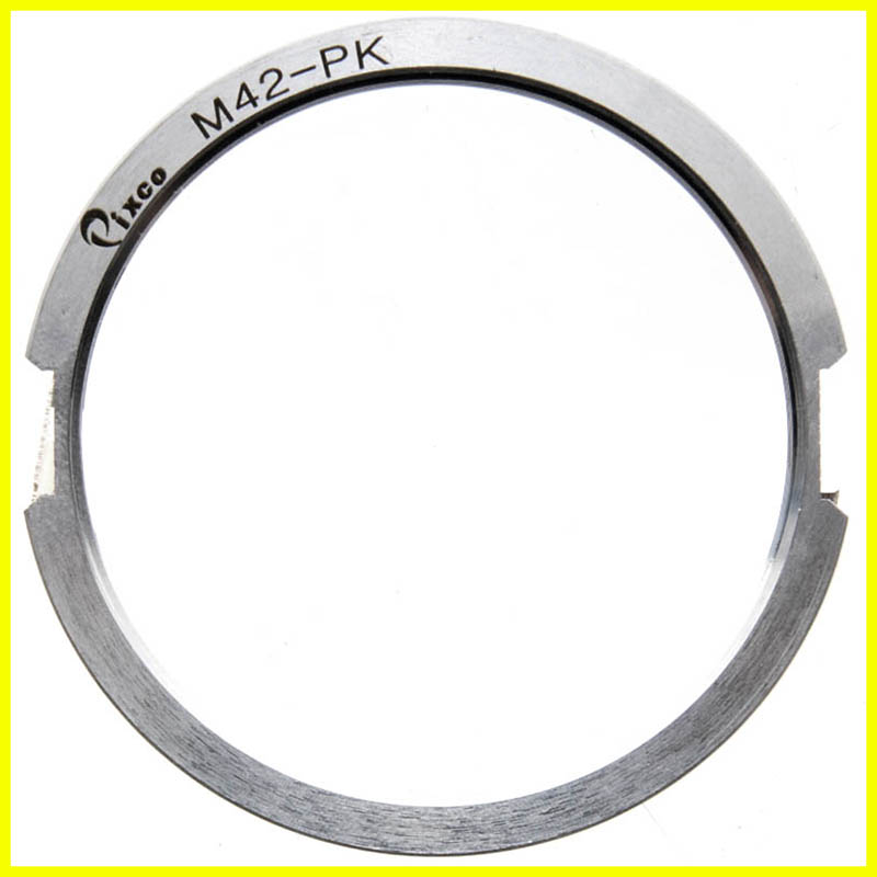 Anello adapter per obiettivi a vite M42 su fotocamere Pentax K - KAF. Adattatore