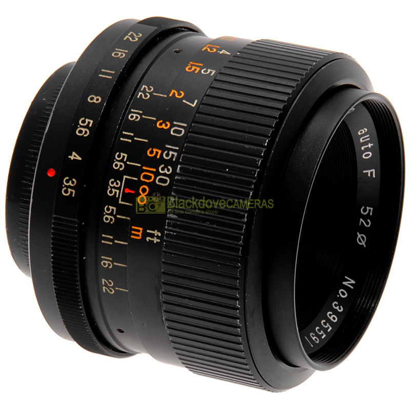 Obiettivo Porst 35mm. f3,5 per fotocamere con innesto a vite M42 42x1 