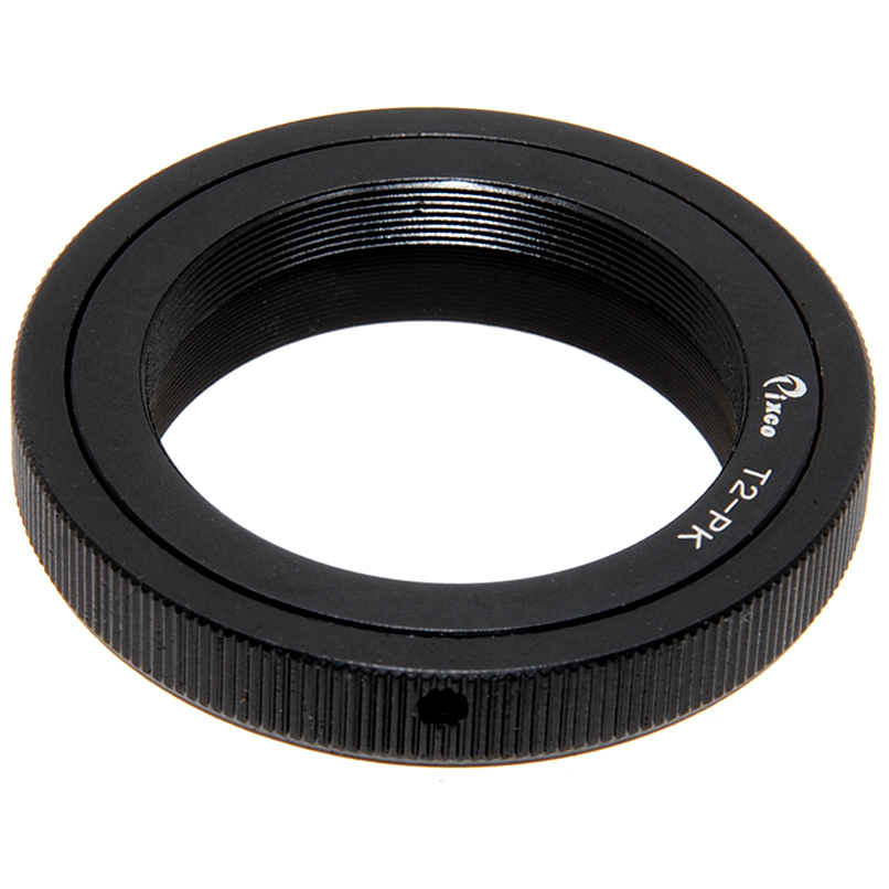 Adattatore T2 Pentax K KA vista frontale