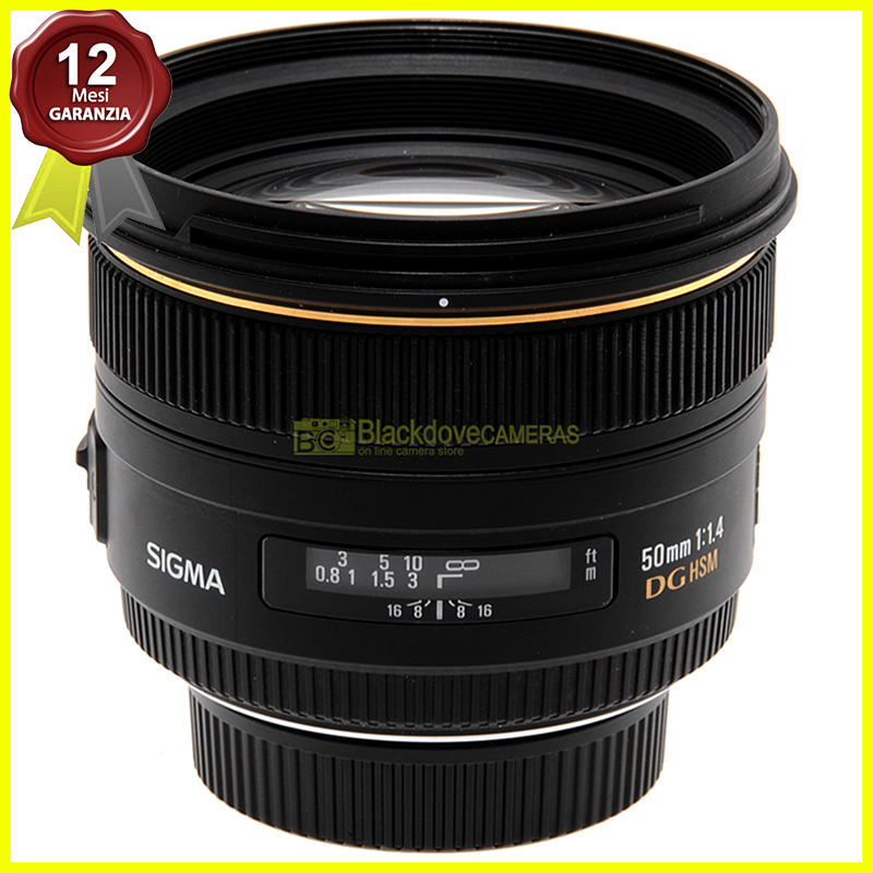 Sigma 50 mm. f1,4 DG HSM obiettivo full frame per fotocamere reflex Nikon AF