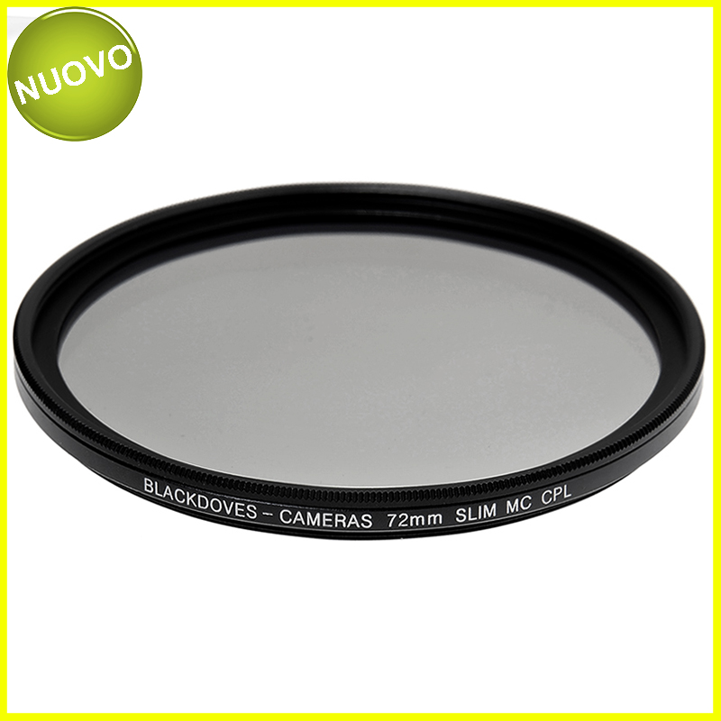 72mm. filtro Polarizzatore circolare MC Slim Blackdove-cameras. Multi Coated. 