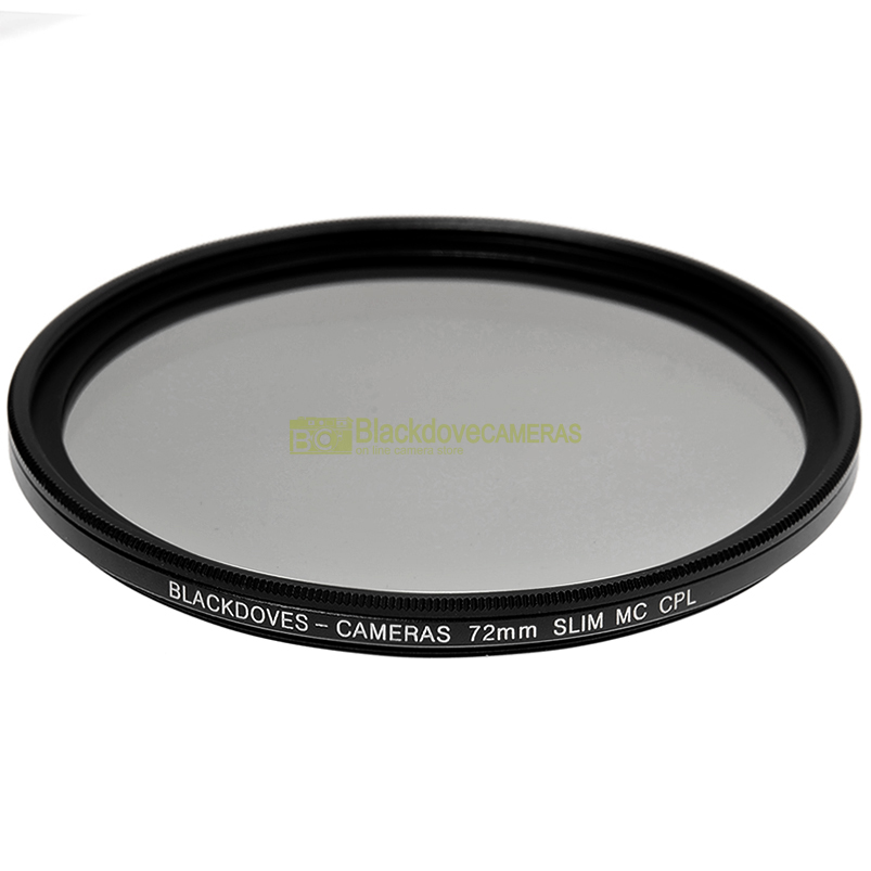 72mm. filtro Polarizzatore circolare MC Slim Blackdove-cameras. Multi Coated. 