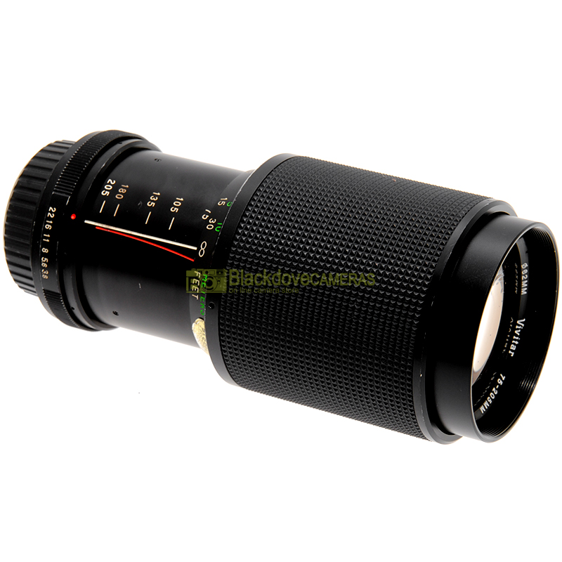 Vivitar 70/205mm f3,8 MC Macro focusing per fotocamere Pentax K