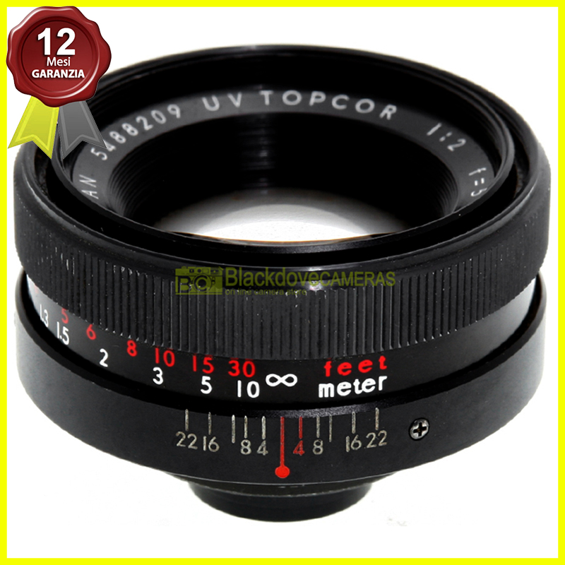 Topcon Tokyo Kogaku UV Topcor 50mm f2 Obiettivo per reflex Topcon Made in Japan