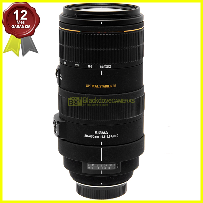 Sigma 80-400 mm f4,5-5,6 OS per Nikon
