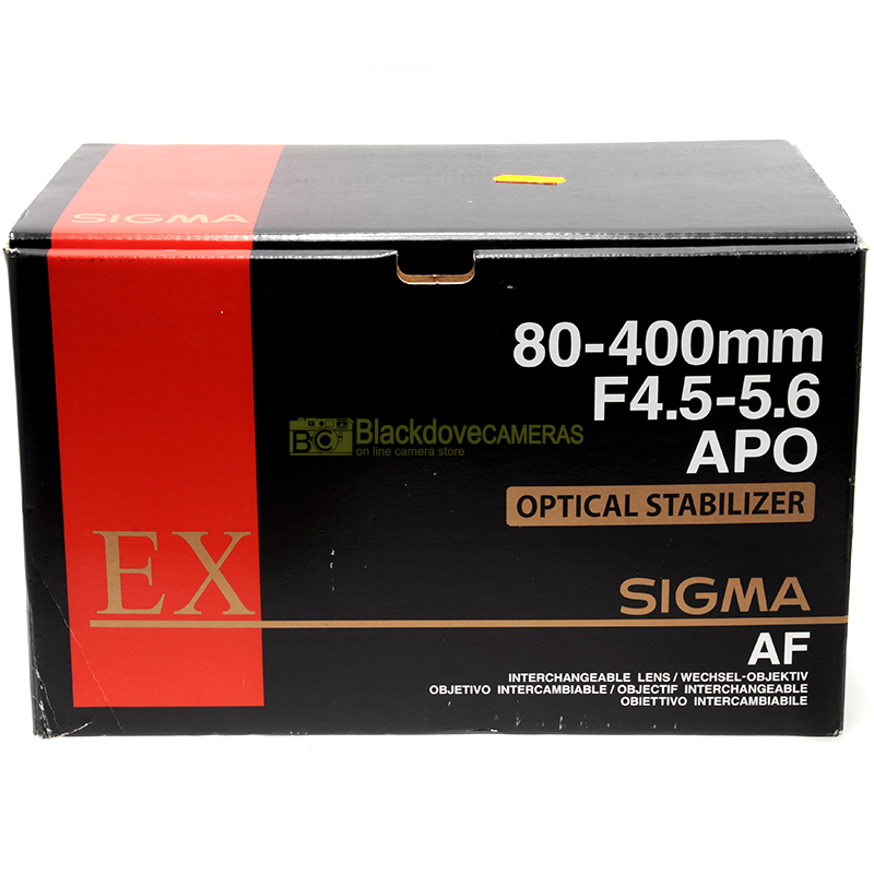 Sigma 80-400 mm f4,5-5,6 OS per Nikon