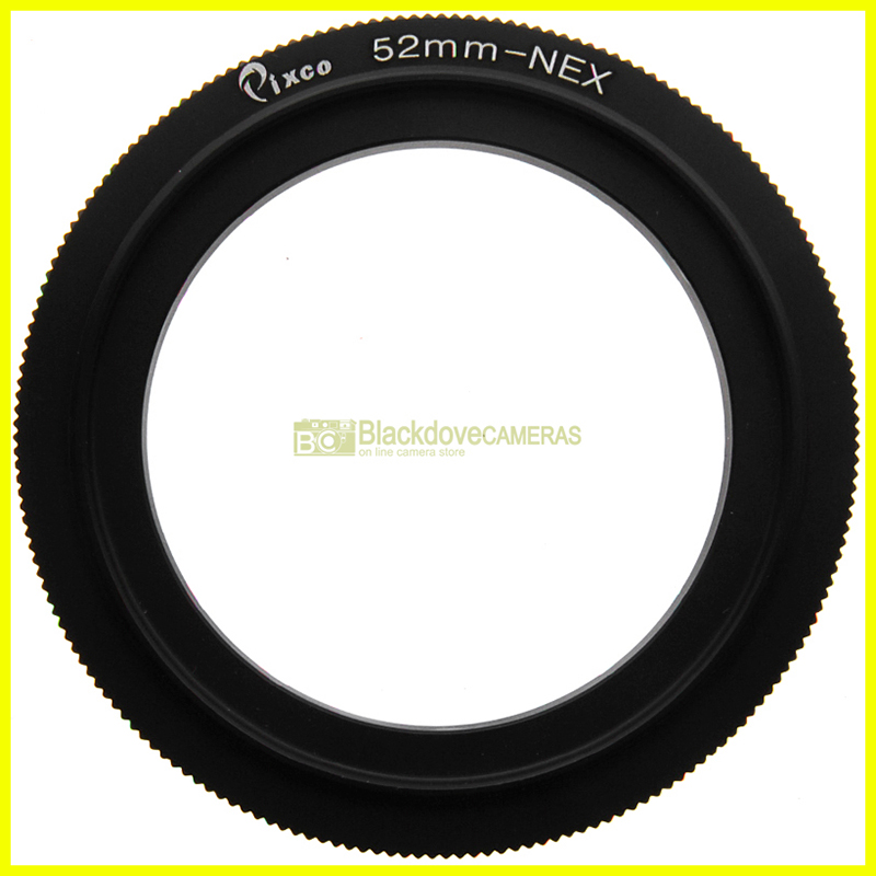 Anello di inversione 52mm per riprese macro su fotocamere Sony E-mount - NEX