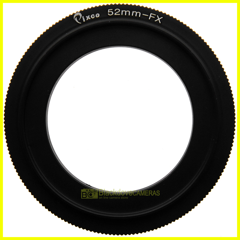 Anello inversione 52mm per riprese macro su fotocamere digitali Fuji Fujifilm X