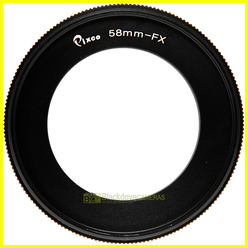 Anello inversione 58mm per riprese macro su fotocamere digitali Fuji Fujifilm X