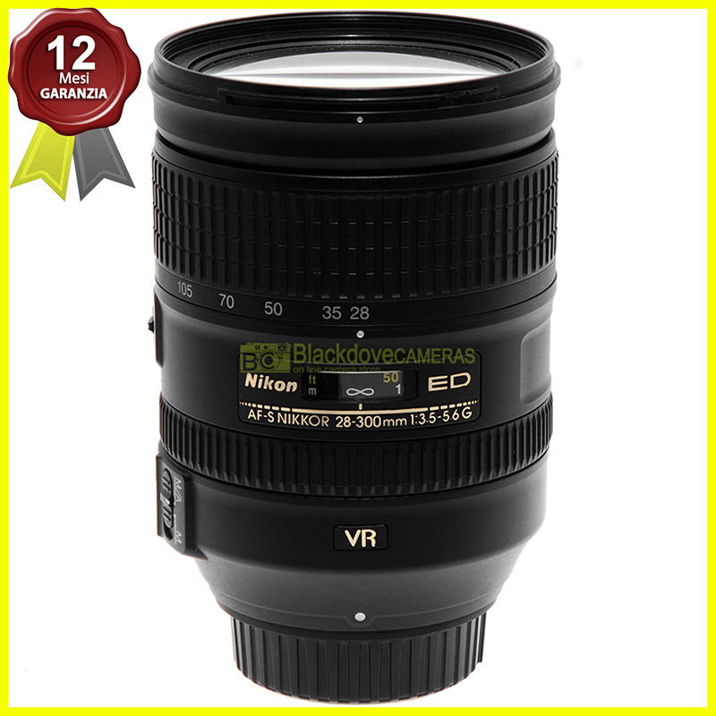 Nikon AF-S Nikkor 28/300 mm f3,5-5,6 G ED VR full frame per fotocamere