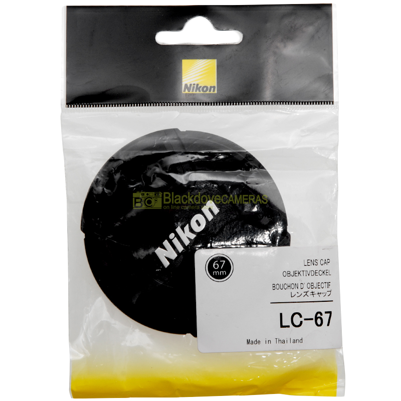 Nikon LC-67 tappo copriobiettivo anteriore 67mm ORIGINALE. LC67 front lens cover
