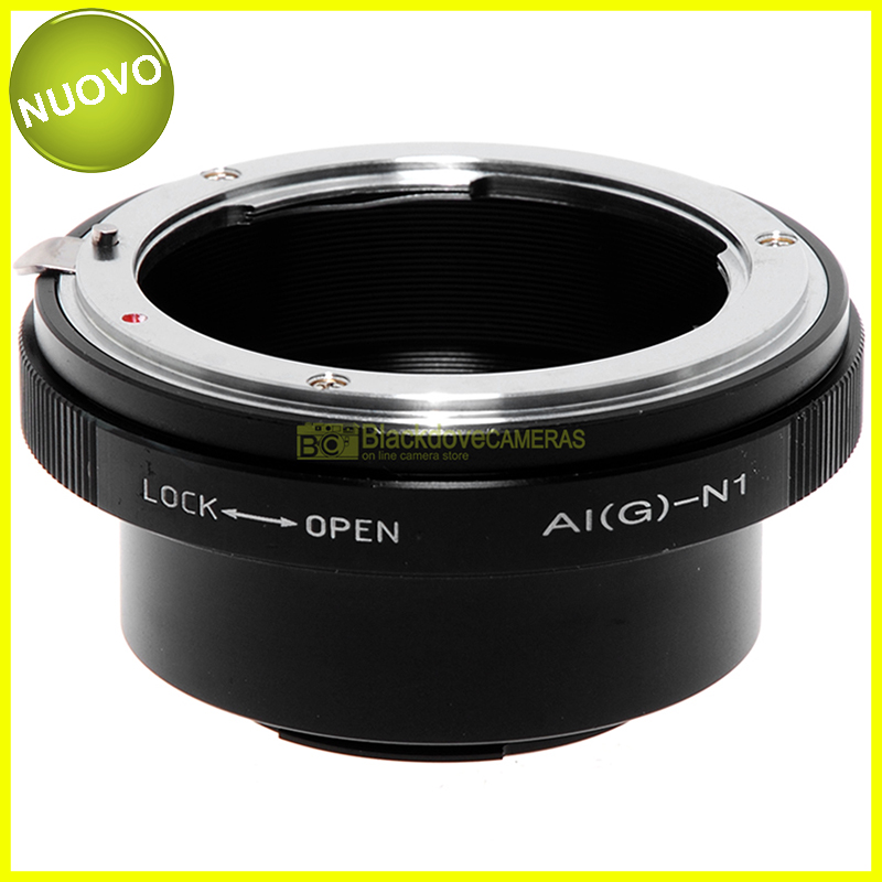 Adattatore per obiettivi Nikon G su fotocamere Nikon 1 Anello adapter con ghiera