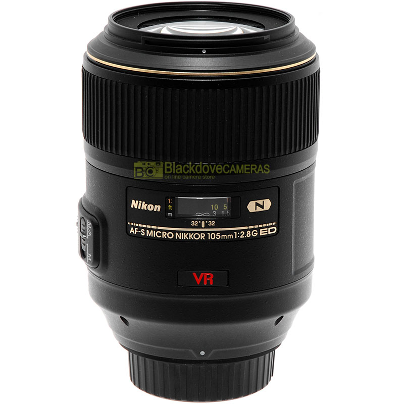 Obiettivo Nikon AF-S Micro Nikkor 105mm f2,8 G ED N VR full frame per fotocamere