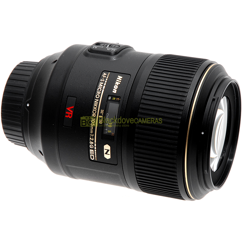 Obiettivo Nikon AF-S Micro Nikkor 105mm f2,8 G ED N VR full frame per fotocamere