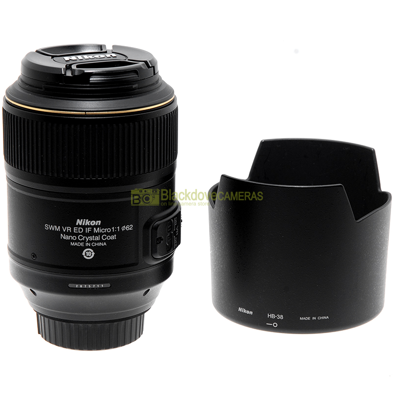 Obiettivo Nikon AF-S Micro Nikkor 105mm f2,8 G ED N VR full frame per fotocamere