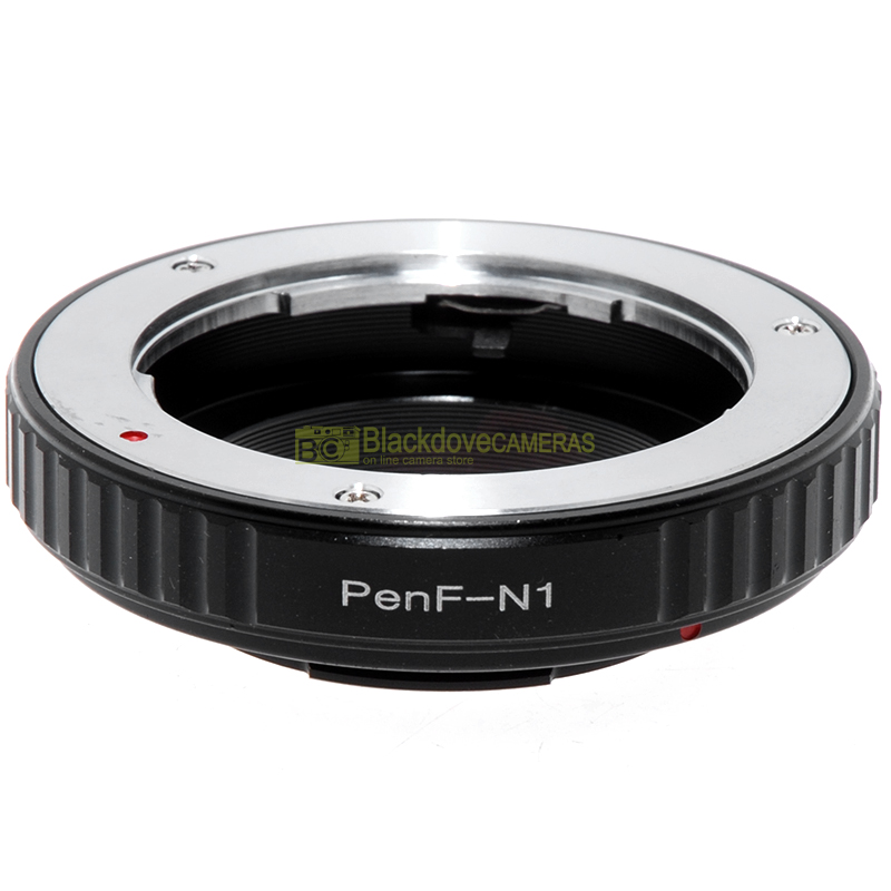 Adattatore per obiettivi Olympus Pen F su fotocamere Nikon 1. Anello adapter
