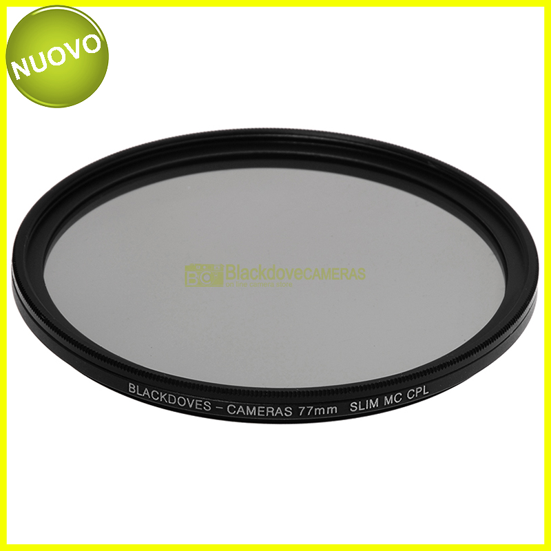 77mm. filtro Polarizzatore circolare MC Slim Blackdove-cameras. Multi Coated. 