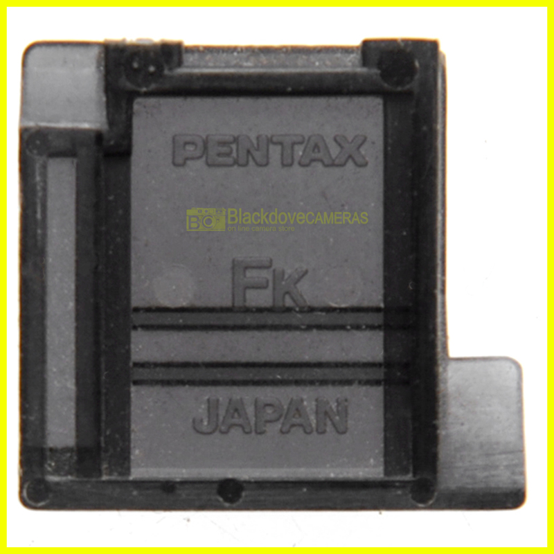 Pentax tappo copri contatti slitta flash, originale. Coperchio slitta accessori.