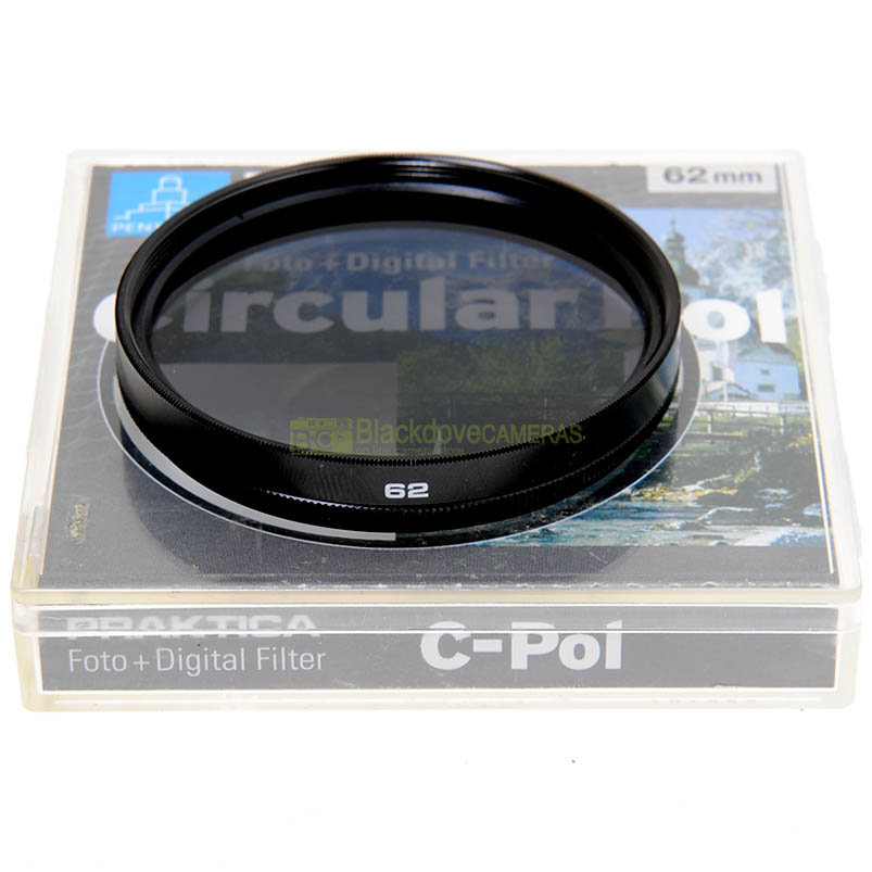 62mm Filtro polarizzatore Praktica per obiettivi con vite M62. Polarizer filter