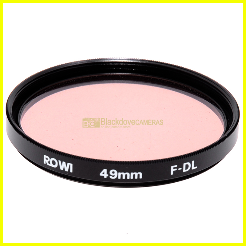 49mm. Filtro di conversione del colore F-DL Rowi innesto a vite M49. lens filter
