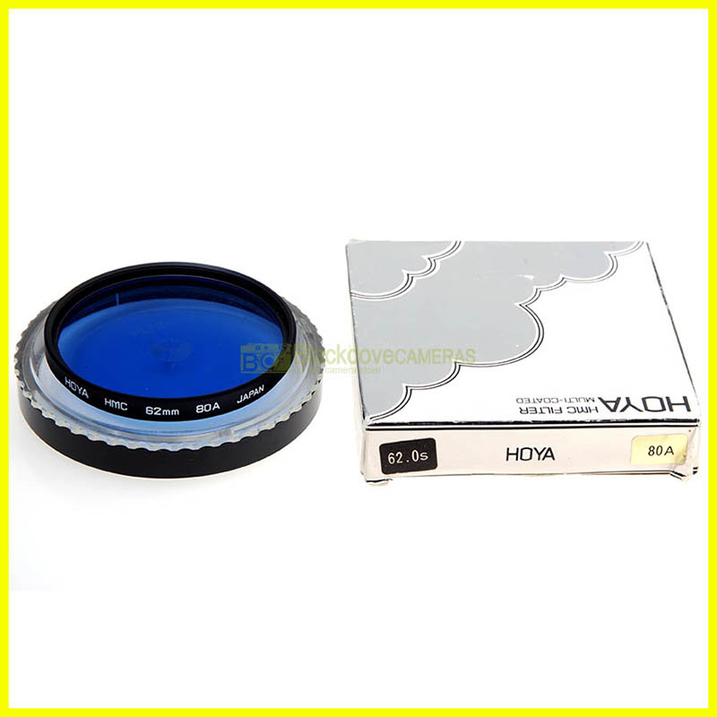 62mm. Filtro conversione colore blu 80A Hoya innesto a vite M62 Blue lens filter