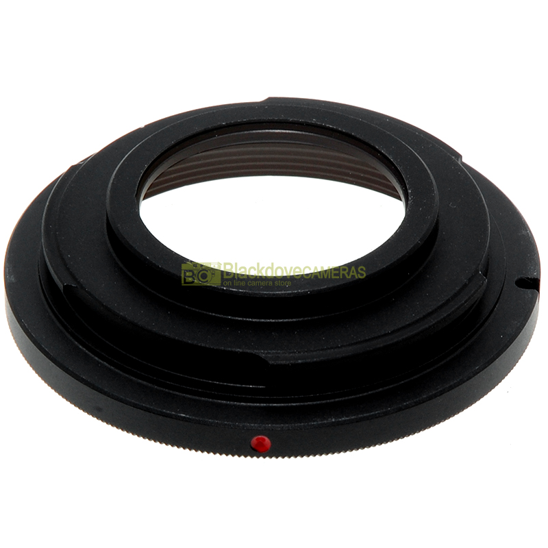 Anello adapter per obiettivi a vite M42 su fotocamere Nikon. Adattatore
