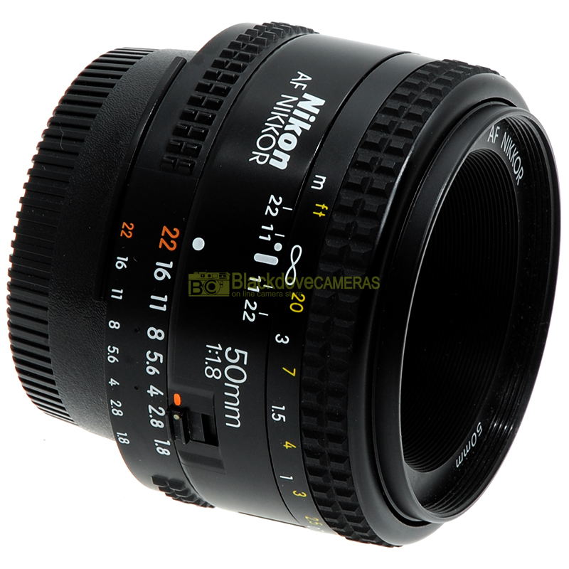 Nikon AF Nikkor 50mm f1,8 Obiettivo autofocus usato per fotocamere Made in Japan