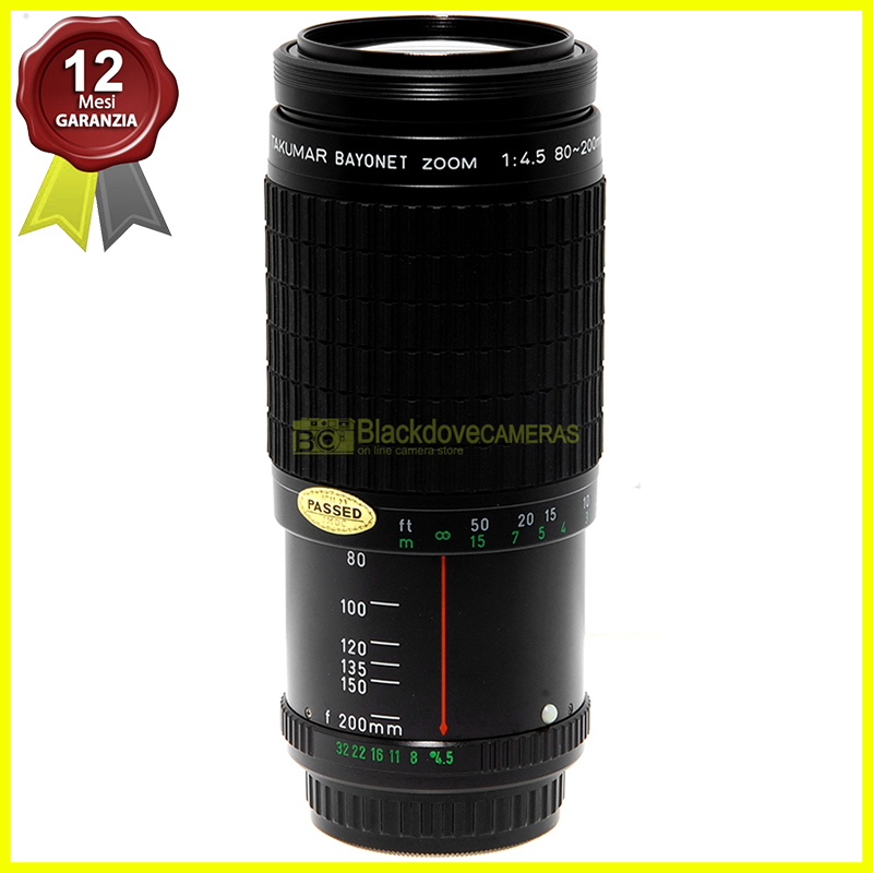  Pentax Takumar zoom 80/200mm f4,5, obiettivo per fotocamere reflex innesto K