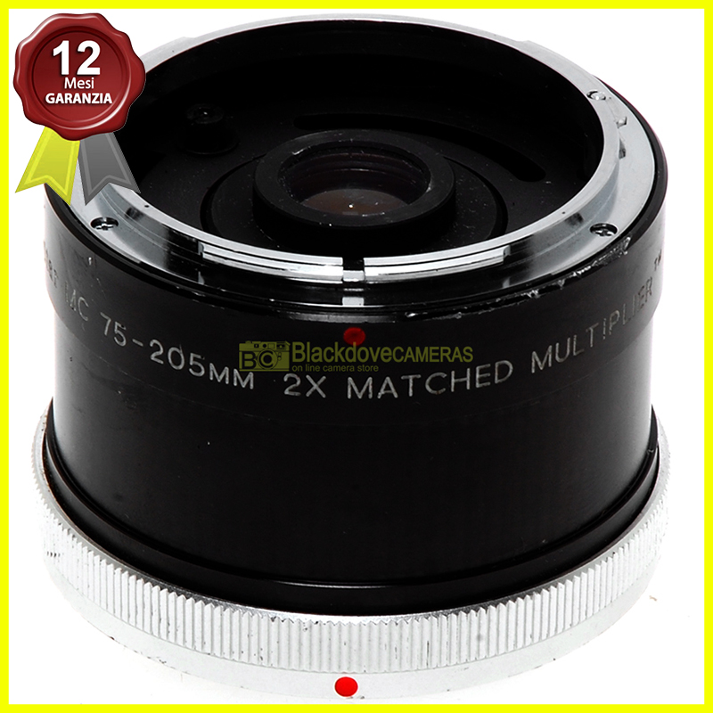 Moltiplicatore di focale 2x Vivitar Matched per fotocamere reflex Canon FD