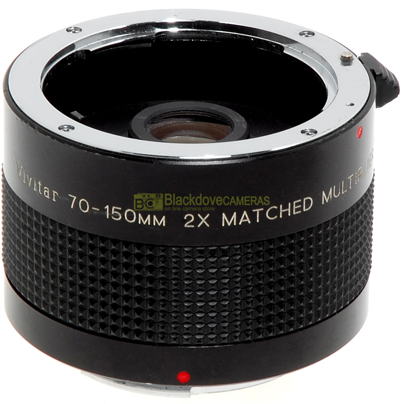 Moltiplicatore di focale 2x Vivitar Matched per fotocamere reflex Pentax K.