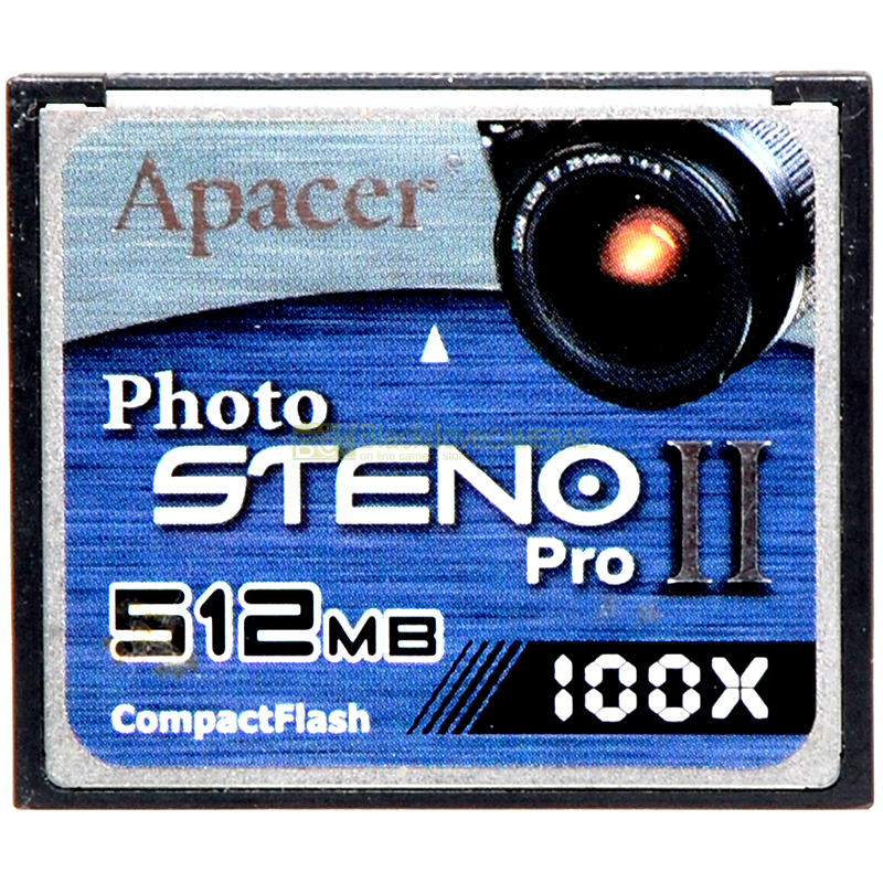 Scheda di memoria compact flash Apacer Photo Steno PRO 512Mb 100x Memory Card CF