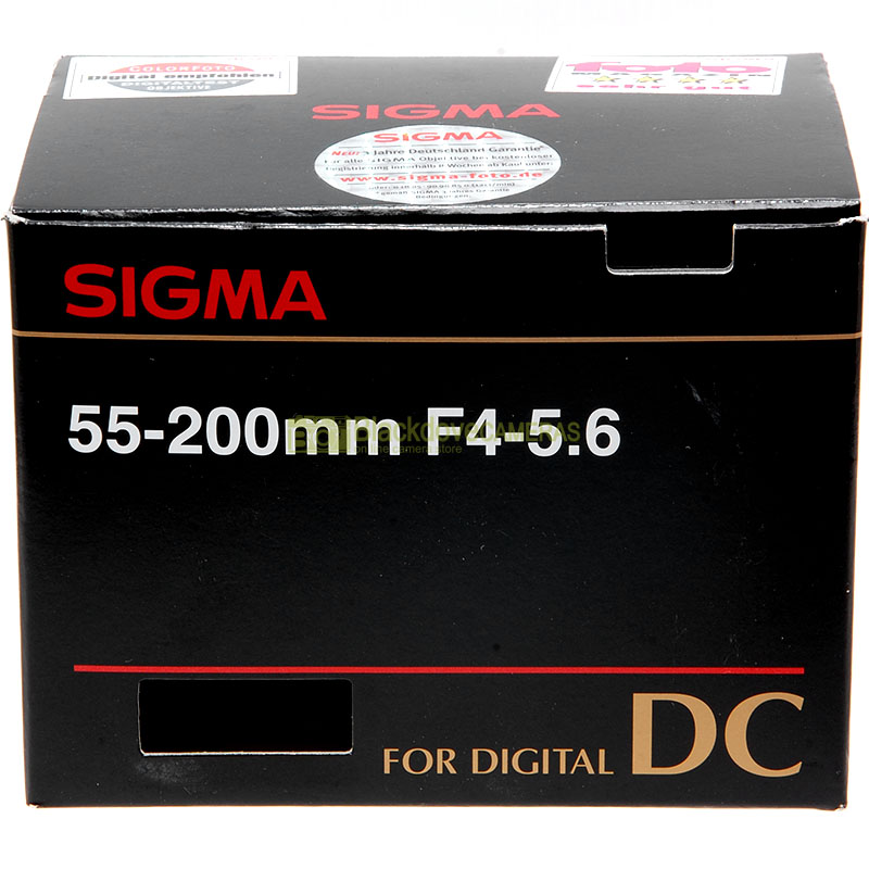 Sigma AF 55/200mm f4-5,6 DC front