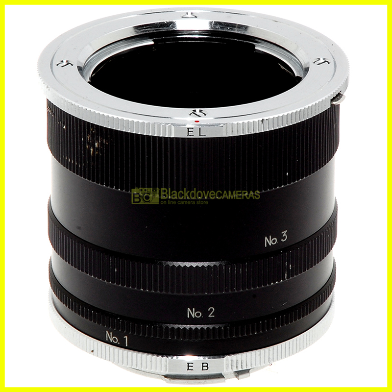 Minolta MC-MD Set 3 Anelli modulari macro No. 1, No. 2, No.3 + EL e EB Originali