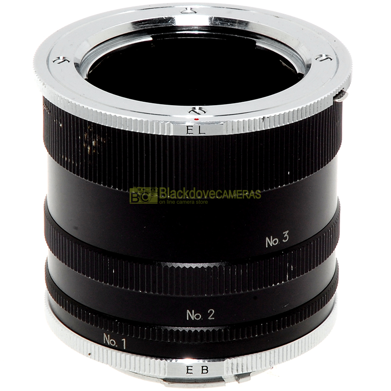 Minolta MC-MD Set 3 Anelli modulari macro No. 1, No. 2, No.3 + EL e EB Originali