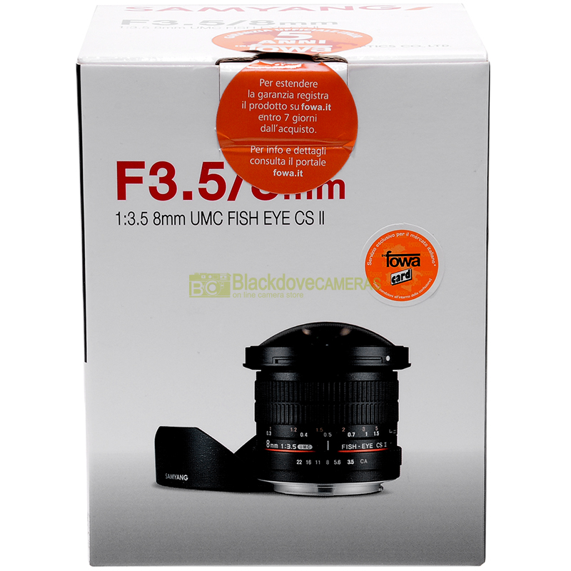 Samyang 8mm. f3,5 UMC Fish Eye CS II