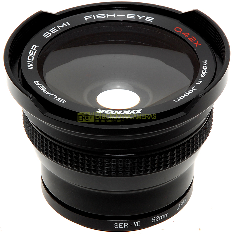 Zykkor Aggiuntivo Wide angle Fisheye 0,42x per obiettivi vite Series VII e 52mm