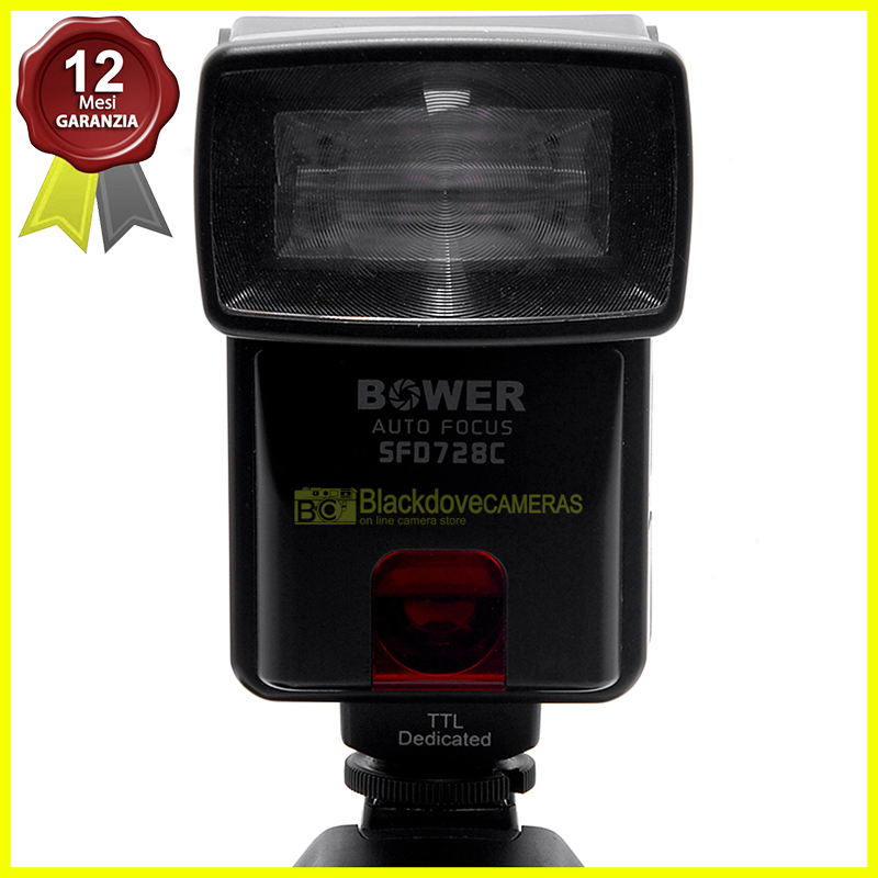 Bower SFD728C Digital eTTL per fotocamere digitali Canon EOS digitali/analogiche