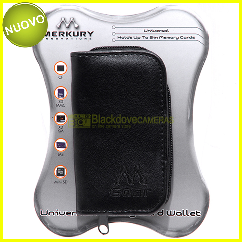 Mercury MI-MW Universal Memory Card Wallet. Custodia per 6 schede di memoria.