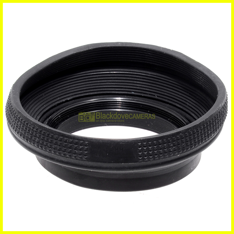 Paraluce ripiegabile in gomma universale per obiettivi, innesto a vite M48 48mm.