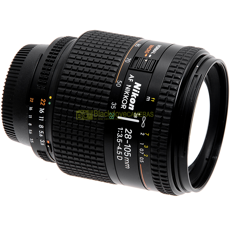Obiettivo Nikon AF-D Nikkor 28/105mm f3,5-4,5 macro usato per fotocamere reflex