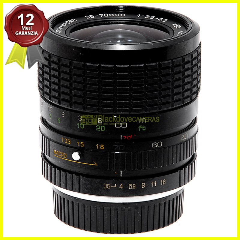 Soligor 35/70mm f3,5-5,6 MC Macro zoom per fotocamere reflex Contax/Yashica