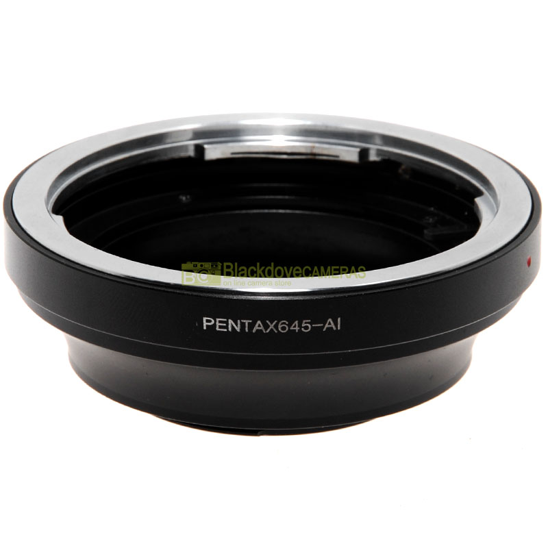 Anello adapter per obiettivi Pentax 645 su fotocamere Nikon. Adattatore N-PK645