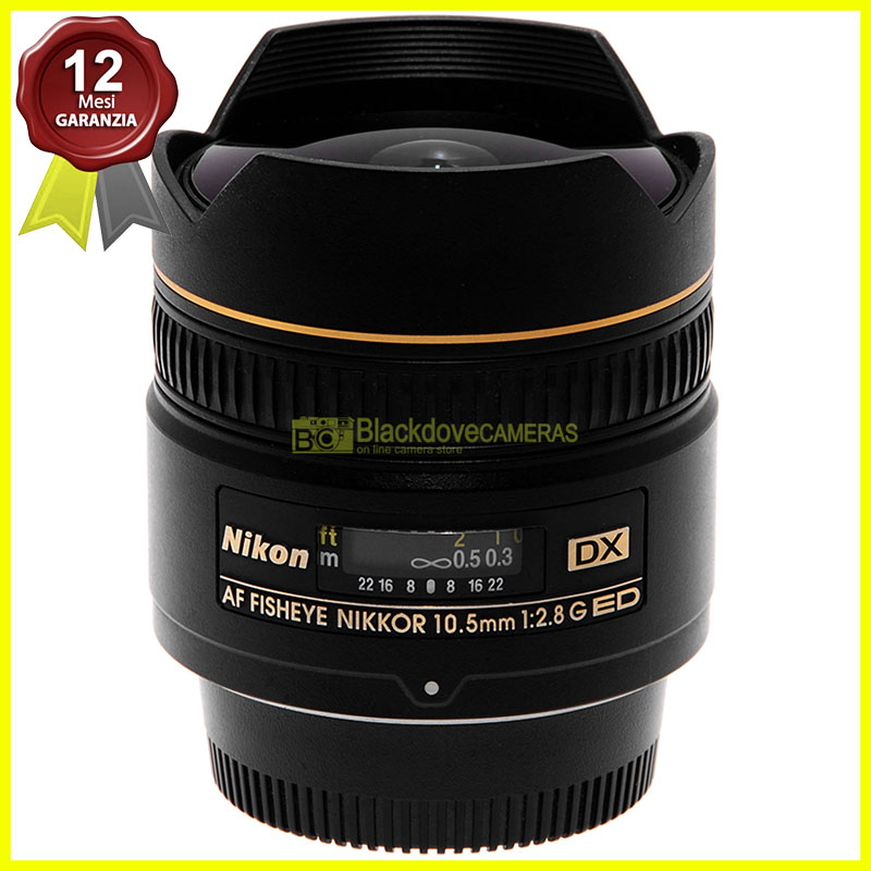 Nikon AF-S Nikkor 10,5mm f2,8 G ED DX obiettivo Fisheye per fotocamere digitali