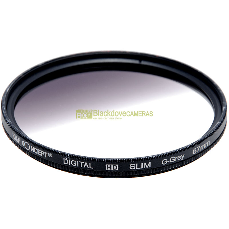67mm Filtro Graduated Grey HD Slim Digital K&F Concept per obiettivi a vite M67.