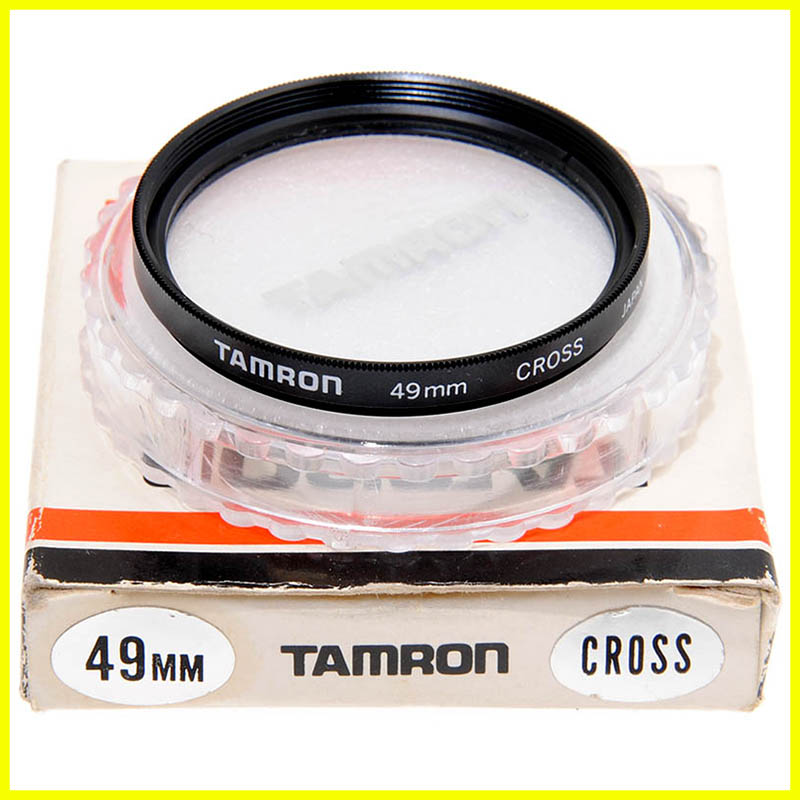 49mm filtro Cross screen a 4 punte Tamron per obiettivi M49. Star filter