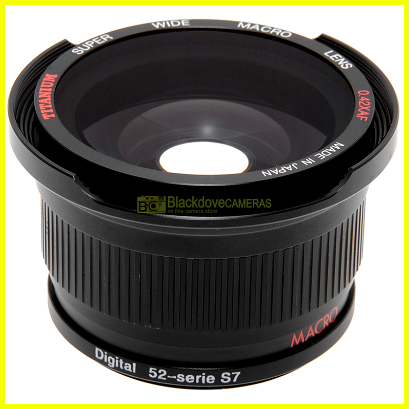 Aggiuntivo grandangolare 0,42x Titanium Super Wide Macro a vite 52mm e Series 7