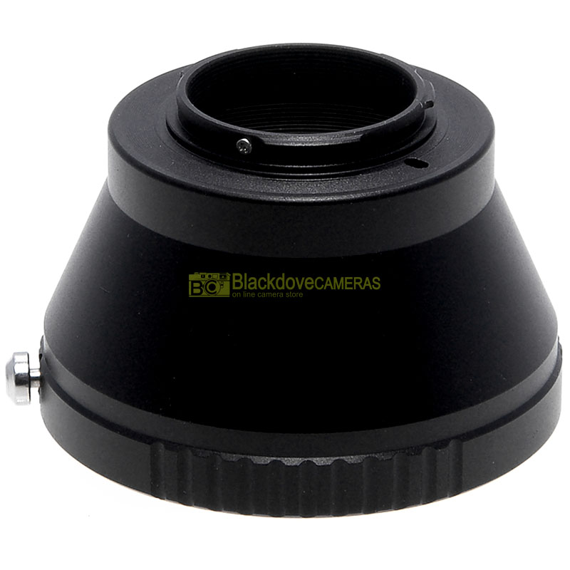Anello adapter per obiettivi Nikon su fotocamere digitali Pentax Q. Adattatore.