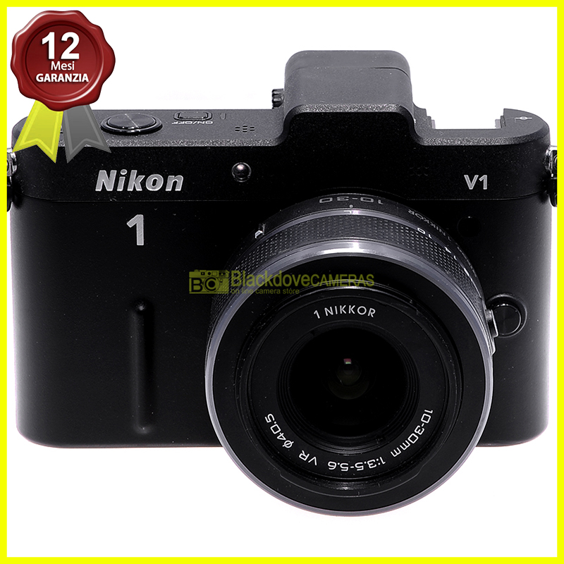 Fotocamera Nikon 1 V1 black fotocamera digitale mirrorless con zoom 10/30mm VR