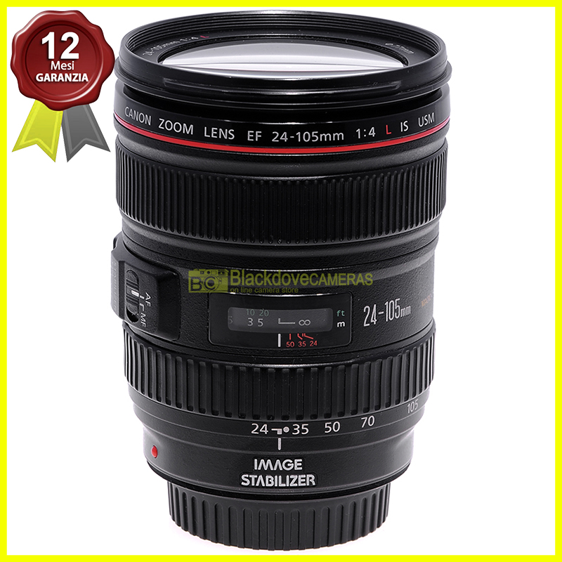 Canon EF 24/105mm. f4 L IS USM Obiettivo zoom stabilizzato per fotocamere EOS.