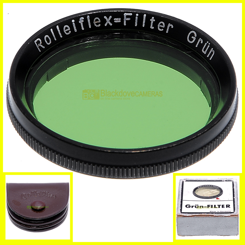 Filtro verde Rollei Grun per biottica. Genuine Rolleiflex green filter bayonet I